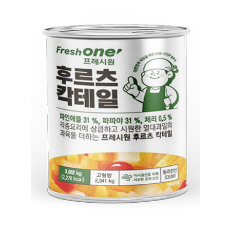 프레시원 후르츠칵테일(3.062Kg/EA)