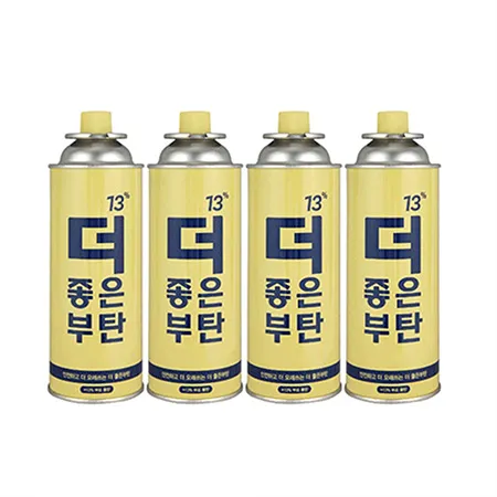 더좋은부탄 부탄가스(폭발방지_250g*4입 EA) [원산지: 상세설명참조]