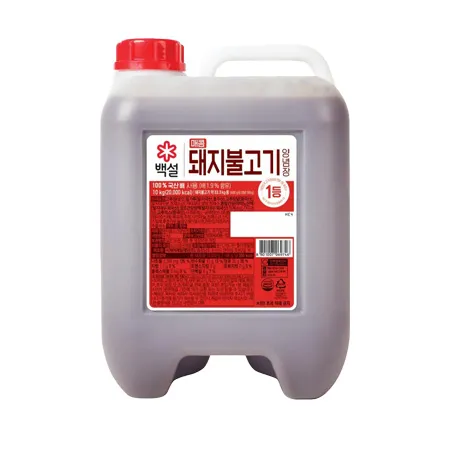 ★제당 초특가★ 백설 매콤돼지불고기양념(NEW 80근용 10Kg/EA) 앙념장 소스