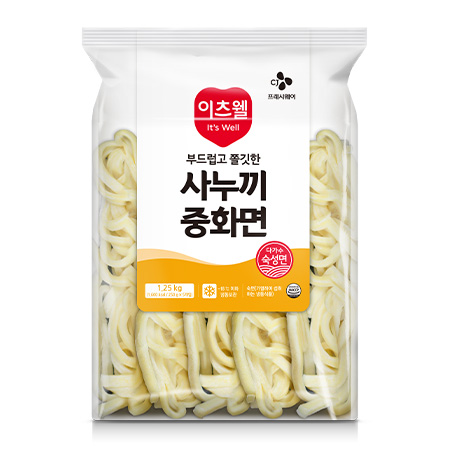 이츠웰 사누끼중화면(리뉴얼_250g*5입 1.25Kg/EA)