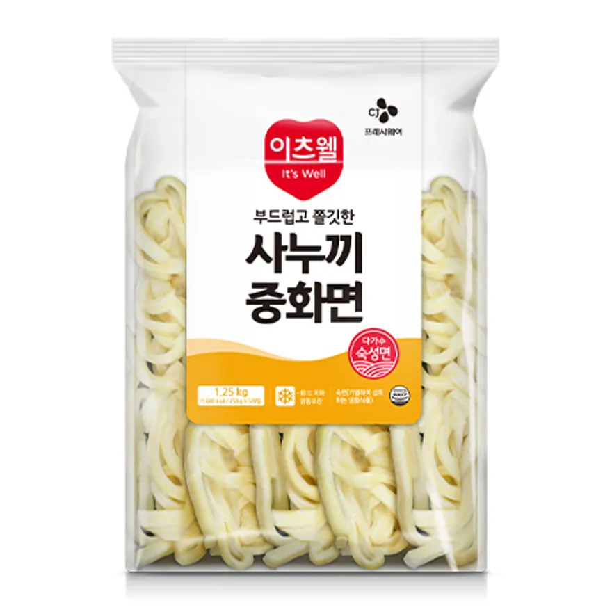이츠웰 사누끼중화면(리뉴얼_250g*5입 1.25Kg/EA) 이미지