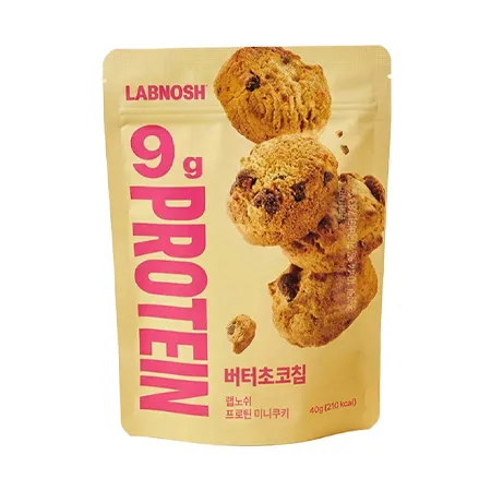 랩노쉬 프로틴미니쿠키(버터초코칩 40g/EA) 이미지