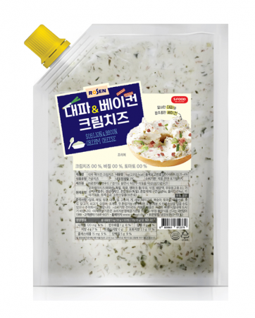 로젠치즈앤푸드 크림치즈(대파&베이컨 1Kg/EA)