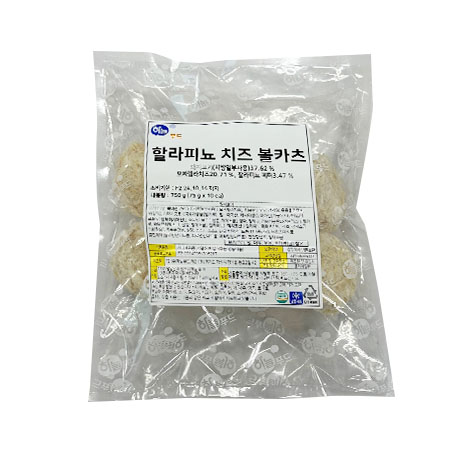 하늘푸드 할라피뇨치즈볼카츠(750g/EA)