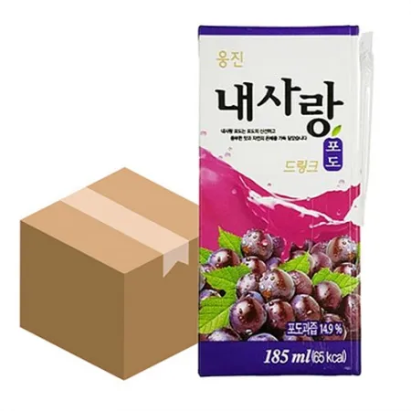 내사랑 포도주스(팩_185ML 185g/EA)x24 [원산지: 상세설명참조]