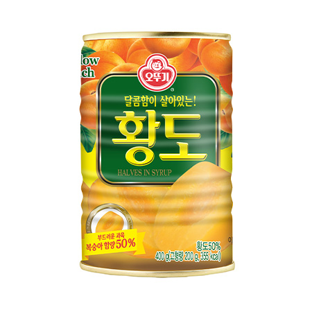 오뚜기 황도캔(하프컷 400g/EA)