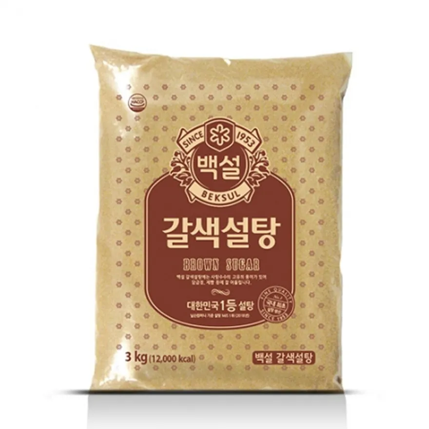 백설 갈색설탕(3Kg/EA) 이미지