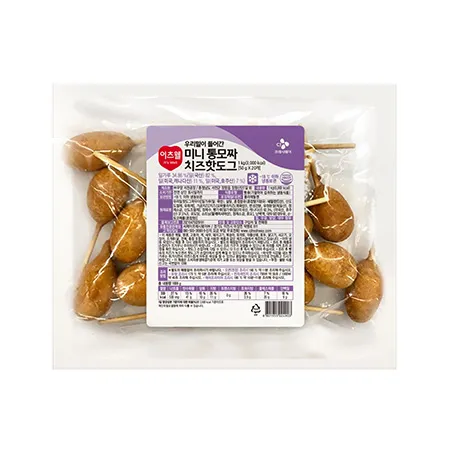 이츠웰 우리밀미니통모짜치즈핫도그(크리스피_50g*20입 1Kg/EA)