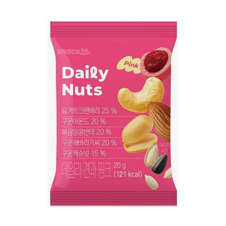 스낵24 데일리견과핑크(20g*10개입 200g/EA)