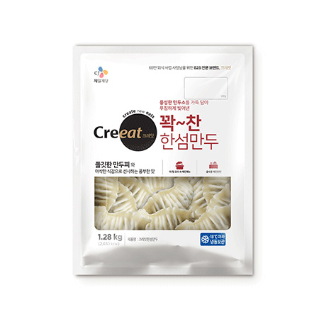 ★제당 초특가★크레잇 한섬만두(64g*20±2입 1.28Kg/EA)