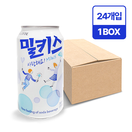 롯데칠성 밀키스(캔 340ml*24입/BOX)