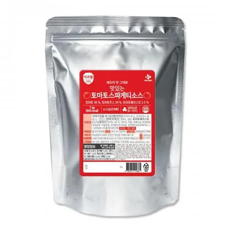 이츠웰 토마토스파게티소스(1Kg/EA) 묶음특가