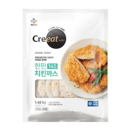 ★제당 초특가★ 크레잇 한판치킨까스(145g*10입 1.45Kg/EA) 치킨까스 이미지