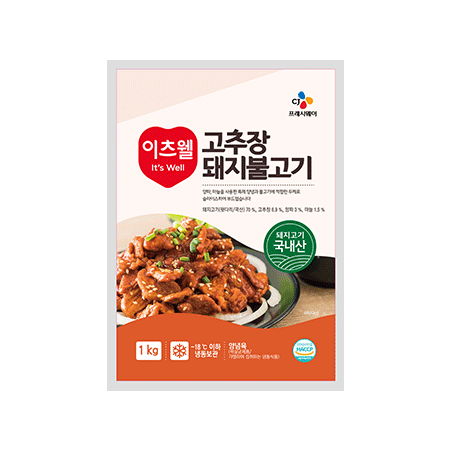 이츠웰 고추장돼지불고기(1Kg/EA)