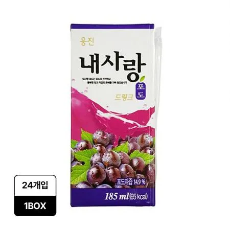 내사랑 포도주스(팩_185ML 185g/EA)x24