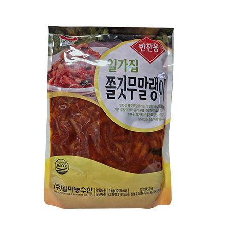 일미농수산 쫄깃무말랭이(압착무57% 1Kg/EA) 업소용 반찬