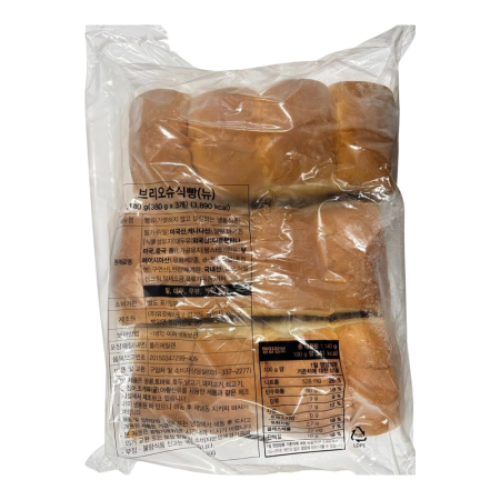 유로베이크 브리오슈식빵(뉴_미컷팅_380g*3입 1.14Kg/EA)