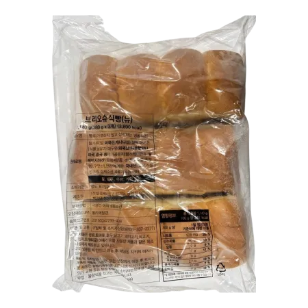 유로베이크 브리오슈식빵(뉴_미컷팅_380g*3입 1.14Kg/EA)