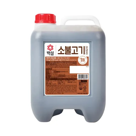 백설 소불고기양념(NEW 80근용 10Kg/EA) 앙념장 소스