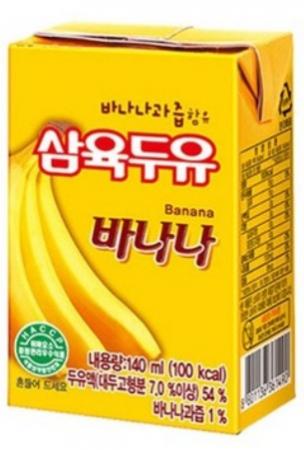 삼육 바나나맛두유(140ml*24EA_박스발주 140g/EA)