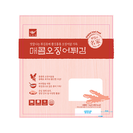 사옹원 매콤오징어튀김(NEW_41±2g*24±2입 1Kg/EA)