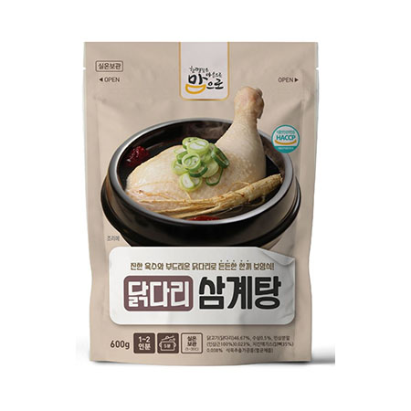 도야지식품 맘으로닭다리삼계탕(600g/EA)