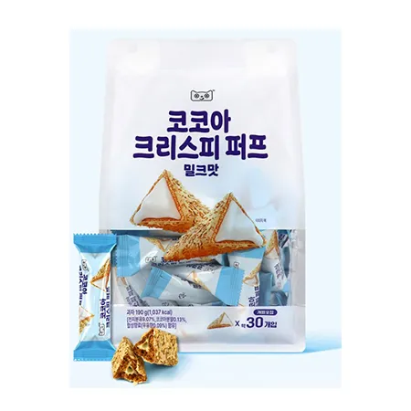 미성패밀리 코코아크리스피퍼프(밀크맛_30개입 190g/EA)