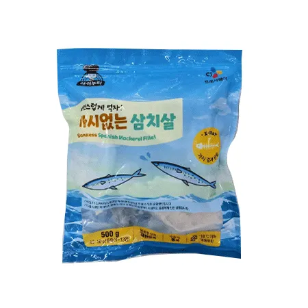 가시없는 삼치살(순살_가시제거율99.9%_X-Ray_40~60g/토막 500g/EA)