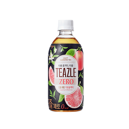 웅진식품 티즐(자몽블랙티_제로_PET_500ml 500g/EA)
