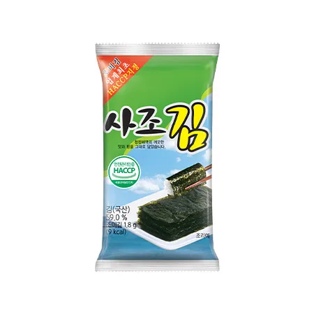 사조 도시락김(8절6매_1.8g*10봉 18g/EA)