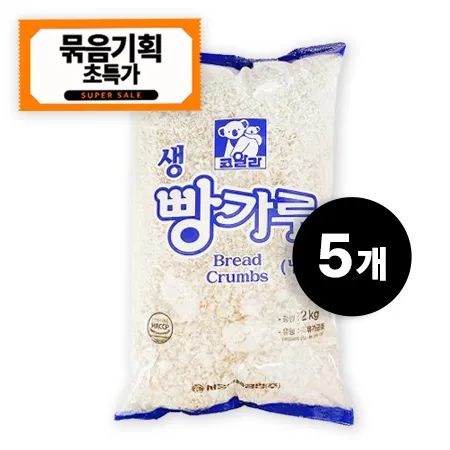 ★묶음기획★ 코알라 생빵가루(2Kg/EA)*5봉 [원산지: 상세설명참조]