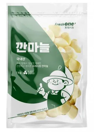 ★채소특가★프레시원 깐마늘(중 1Kg/EA) 마늘 초특가 매일시장특가