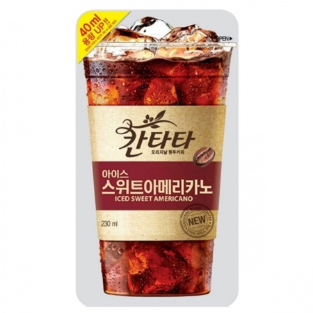 롯데칠성 칸타타아이스스위트아메리카노(제로_230ml*10입 2.3Kg/BOX)