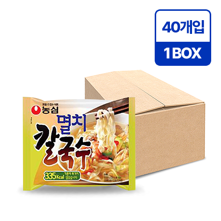 농심 멸치칼국수(봉지 98g*40EA/BOX)