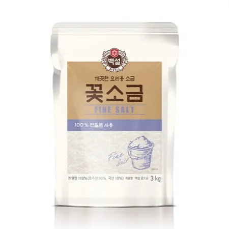 백설 꽃소금(3Kg/EA)