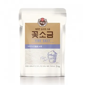 백설 꽃소금(3Kg/EA)