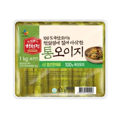 하선정 통오이지(1Kg/EA)  업소용 반찬