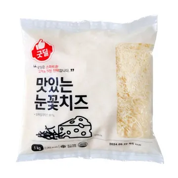 굿딜 눈꽃치즈(모짜렐라99% 1Kg/EA) 엔젤 헤어