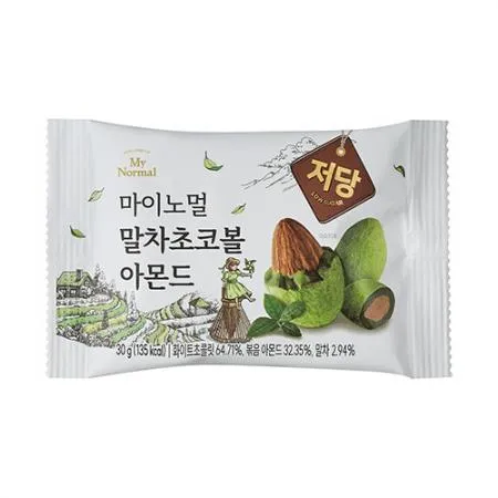 마이노멀 저당말차아몬드초코볼(30g*5개입 150g/EA)