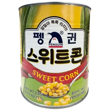 ★초특가★ 펭귄 스위트콘(2.95Kg/EA) 옥수수콘 업소용 대용량 옥수수캔 이미지