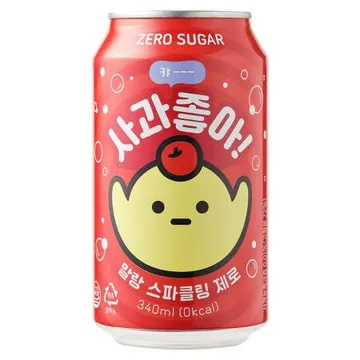 말랑 스파클링제로(340ml_사과맛 340g/EA)