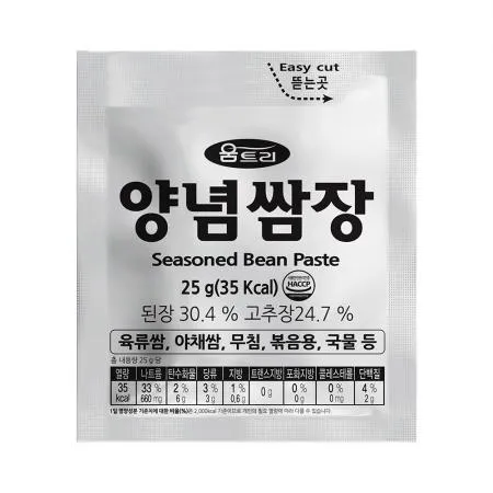 움트리 양념쌈장(BOX발주_25g*350입 8.75Kg/BOX)