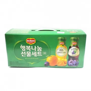 델몬트 주스세트(180ml_과일2종 180g/EA)x12