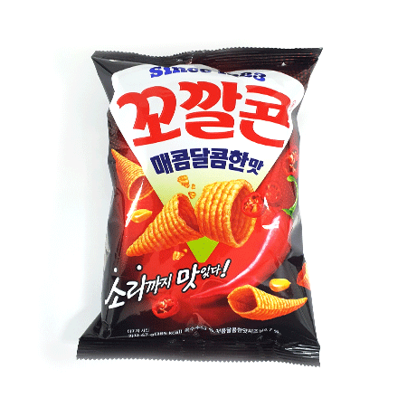 롯데제과 꼬깔콘(매콤달콤맛 67g/EA)