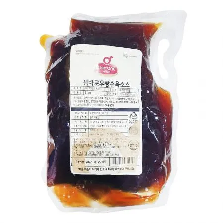 쉐프원 꿔바로우탕수육소스(2Kg/EA)