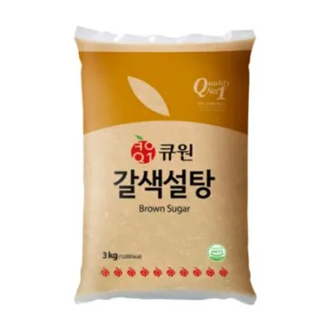 큐원 갈색설탕(3Kg/EA) [원산지: 상세설명참조]