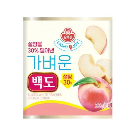오뚜기_LIGHT&JOY 가벼운백도(캔 280g/EA)