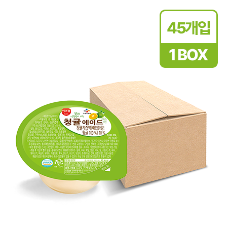 이츠웰 청귤에이드(컵_빨대없음 100ml*45EA/BOX)