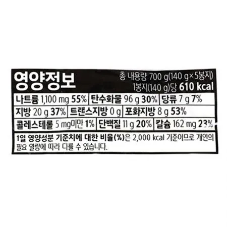 농심 짜파게티(멀티팩 140g*40EA/BOX) 이미지