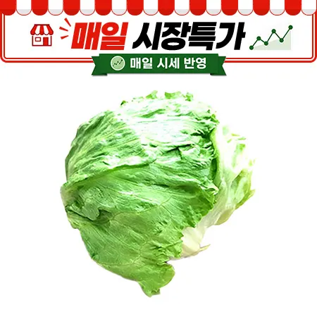 ★매일시장특가★ 양상추 (1입, 겉잎제거) 400g/EA